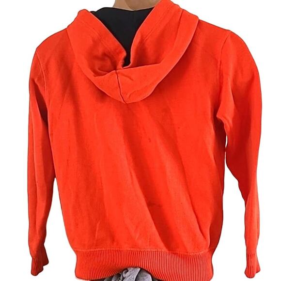 Tommy Hilfiger Boys Full-Zip Hoodie Sweatshirt - Size M (12/14) Orange - Picture 6 of 6